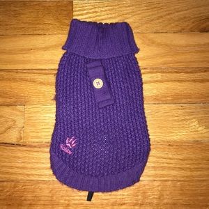 XS Purple knit Dog Sweater